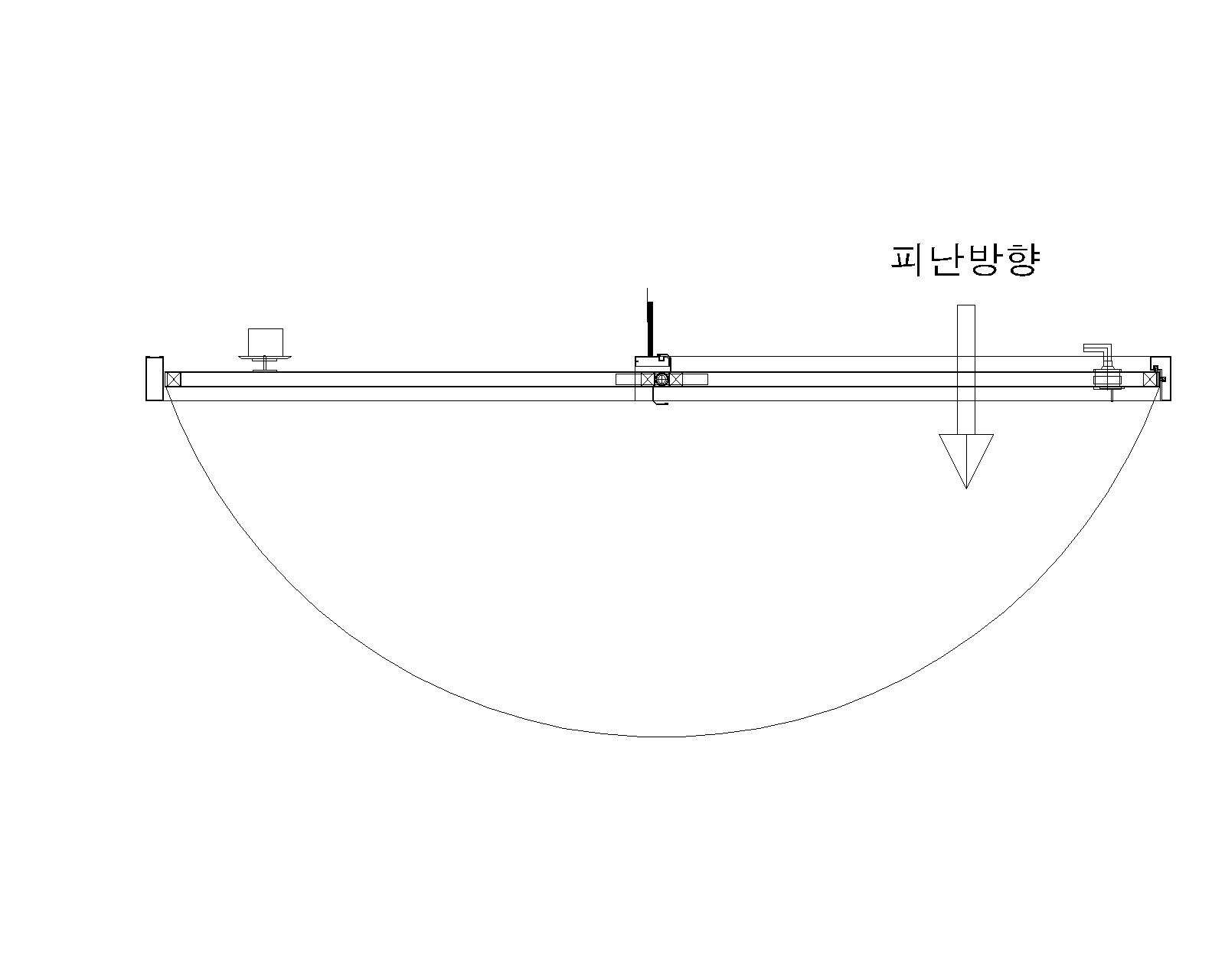 매립 방화문 무턱 180도